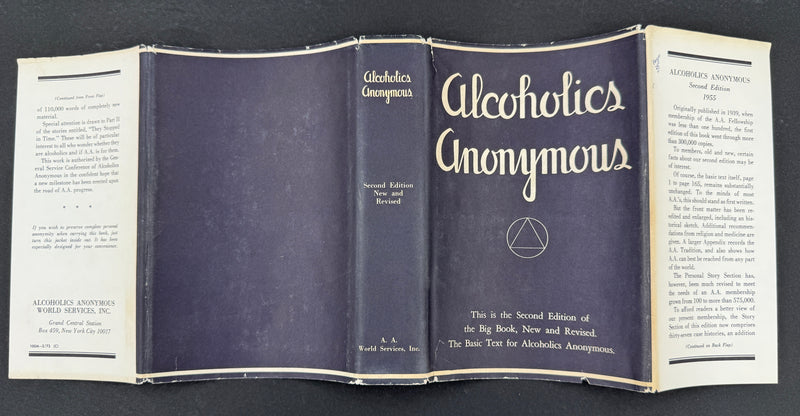 Alcoholics Anonymous — Second Edition, Fifteenth Printing (1973) — Original Dust Jacket