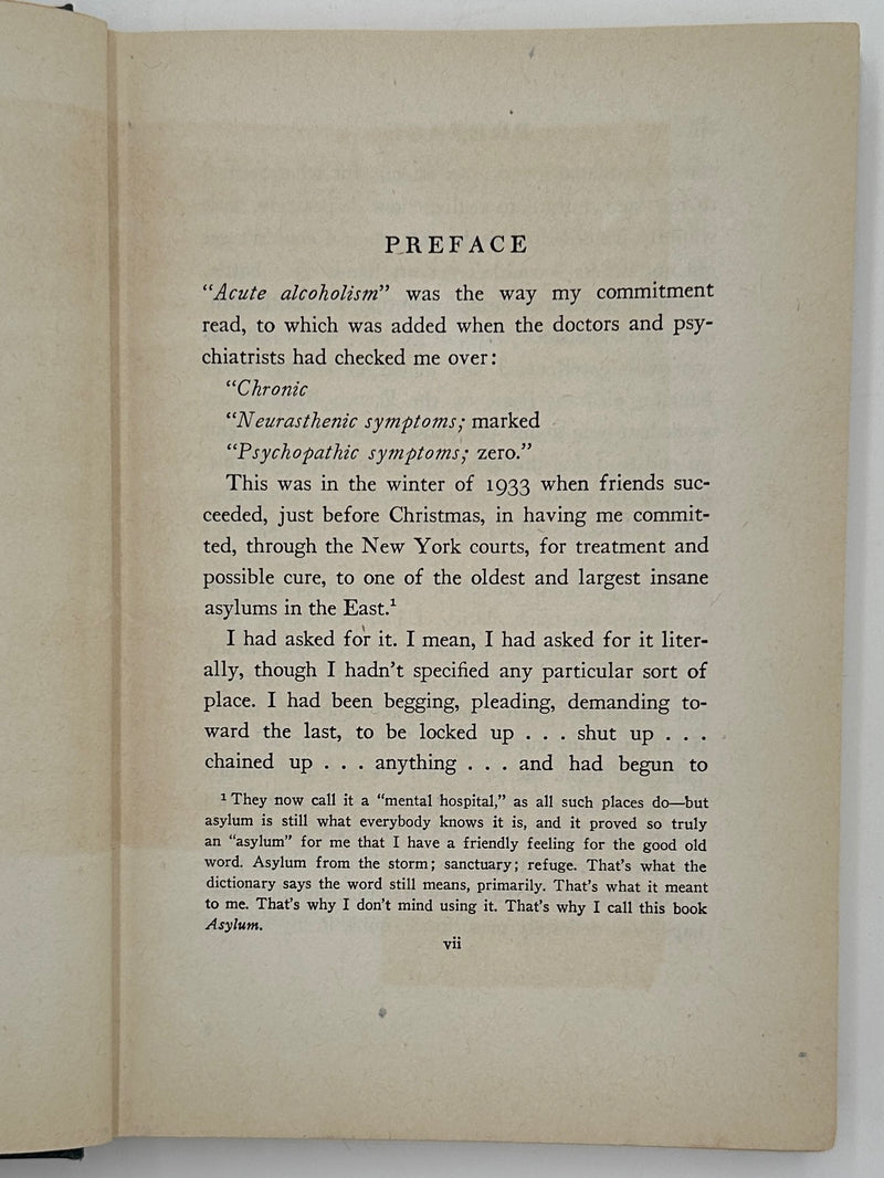 Asylum by William Seabrook from 1935