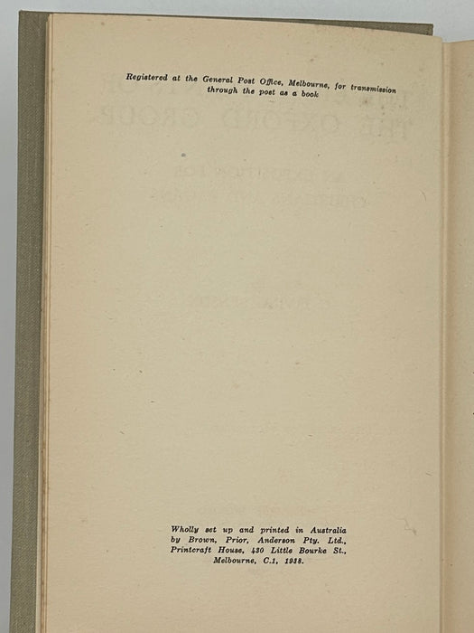 The Eight Points of the Oxford Group by C. Irving Benson - 7th Printing from 1938