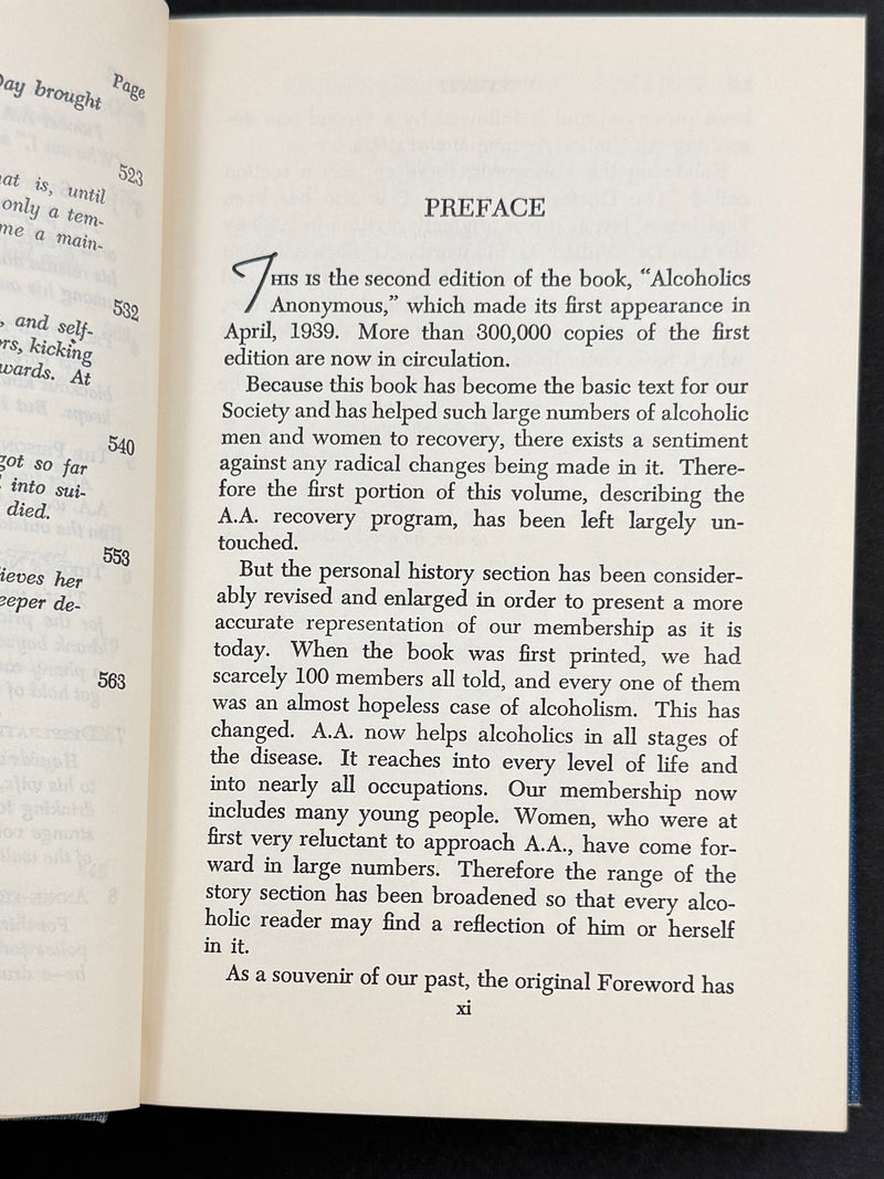 Alcoholics Anonymous — Second Edition, Fifteenth Printing (1973) — Original Dust Jacket