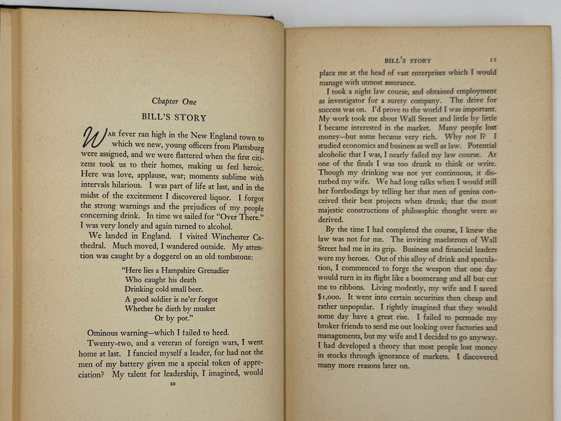 Alcoholics Anonymous First Edition — 7th Printing, January 1945 | Exceptional Condition
