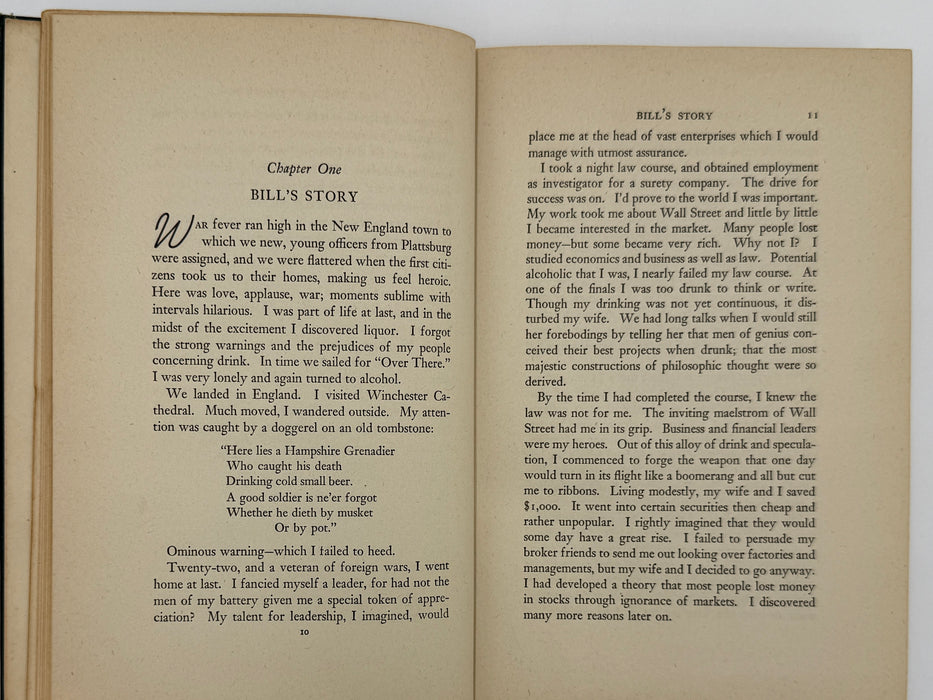 Alcoholics Anonymous First Edition 6th Printing from 1944 with RDJ