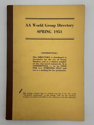 AA World Group Directory — Spring 1951