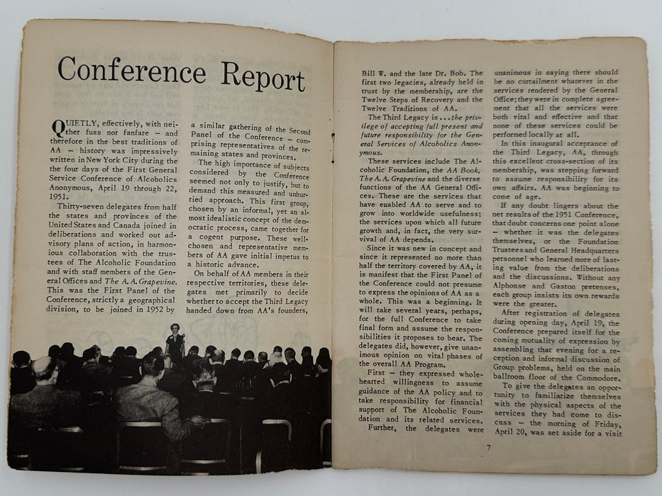 AA Grapevine from June 1951 - First General Service Conference