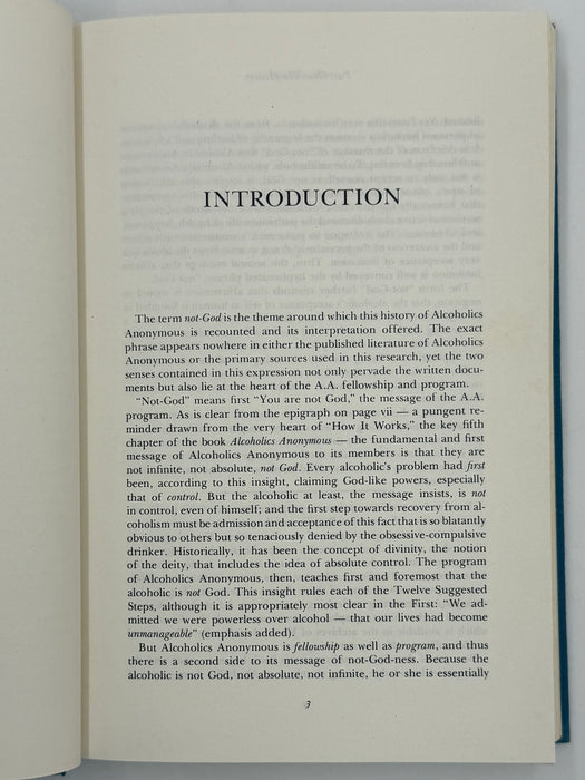 Not-God by Ernest Kurtz - Third Printing from 1980 (Signed)
