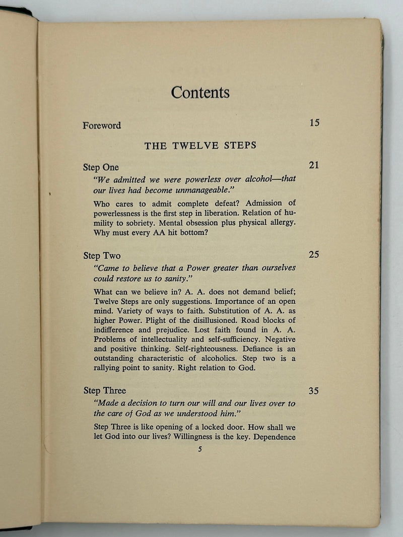 Alcoholics Anonymous Twelve Steps and Twelve Traditions - First Printing from 1953 - ODJ