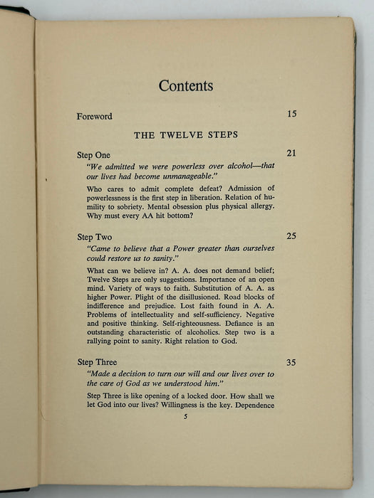 Alcoholics Anonymous Twelve Steps and Twelve Traditions - First Printing from 1953 - ODJ