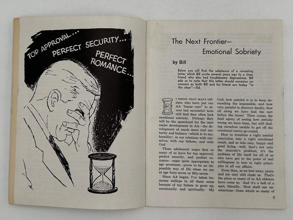 AA Grapevine - The Next Frontier: Emotional Sobriety by Bill from January 1958