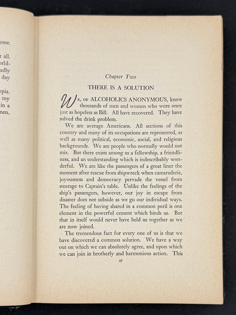 Alcoholics Anonymous — First Edition, Seventh Printing — January 1945