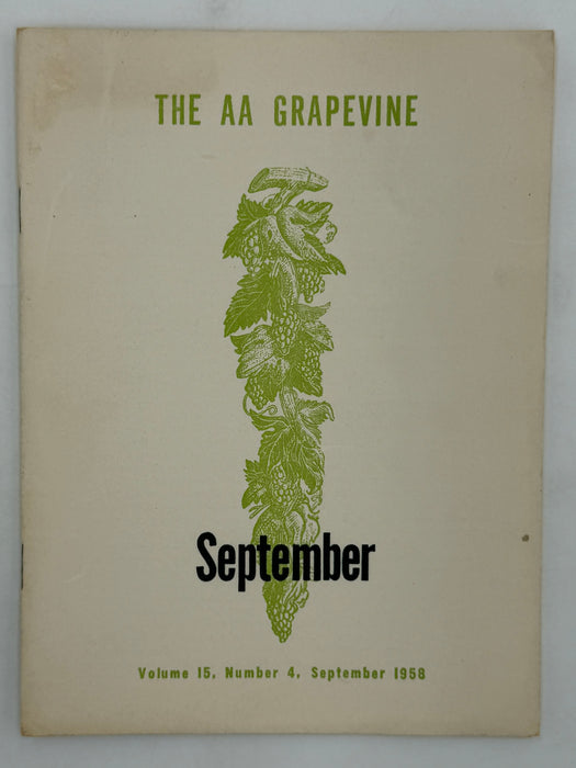 AA Grapevine from September 1958