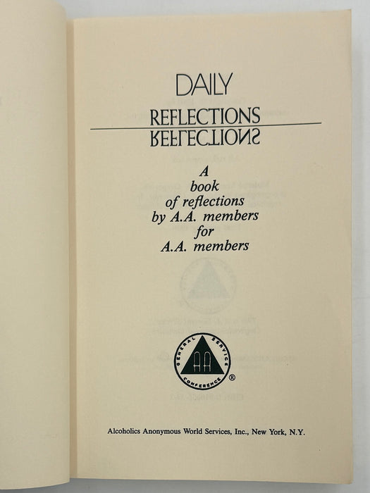 Daily Reflections - First Printing from 1990