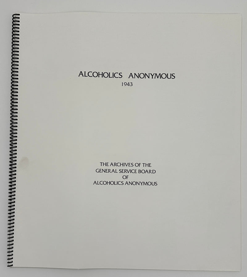 Alcoholics Anonymous 1943 - The Archives of The General Service Board