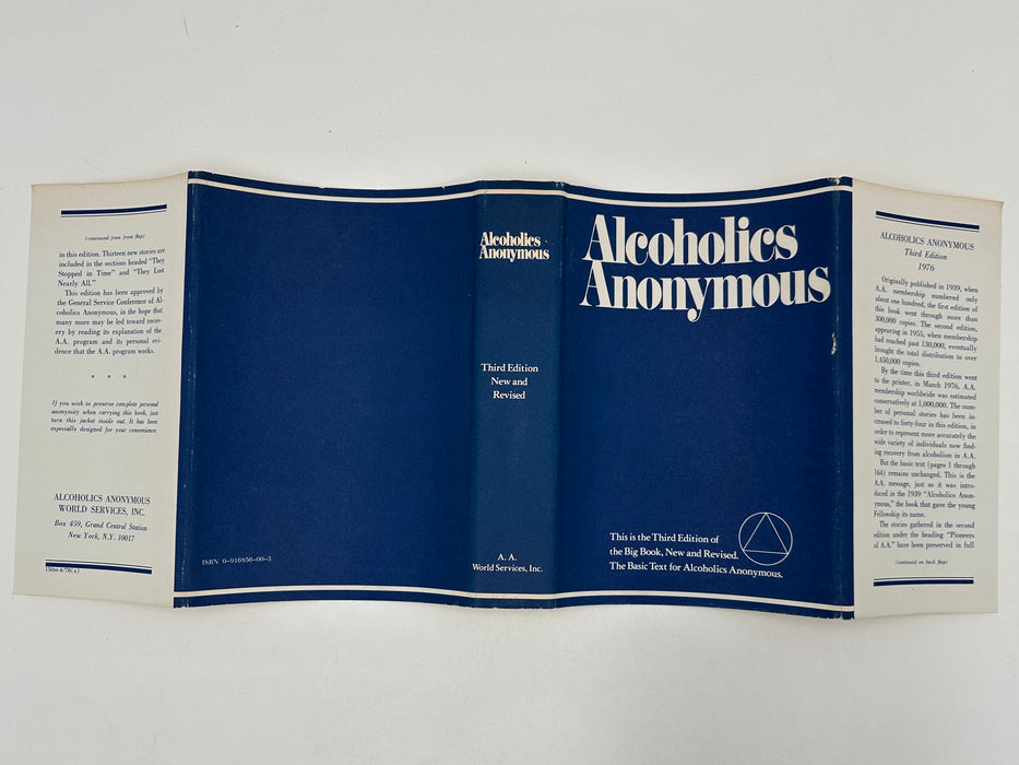 Alcoholics Anonymous Third Edition First Printing from 1976 with ODJ Recovery Collectibles