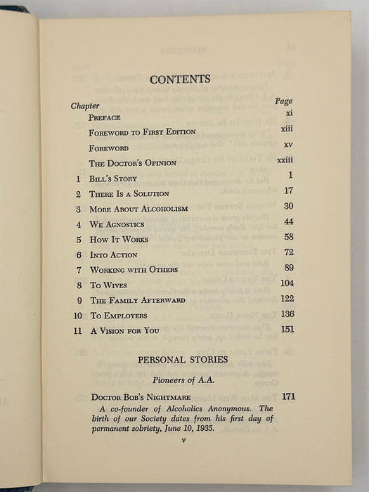 Alcoholics Anonymous Second Edition 3rd Printing with RDJ