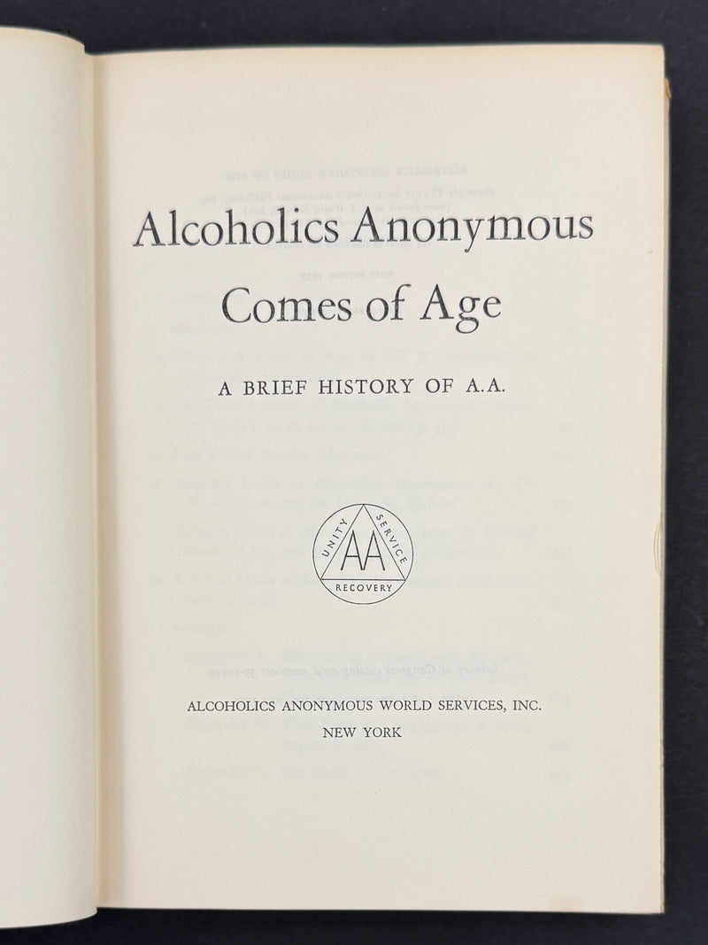 Alcoholics Anonymous History Collection — Four Conference-Approved Books with Original Dust Jackets