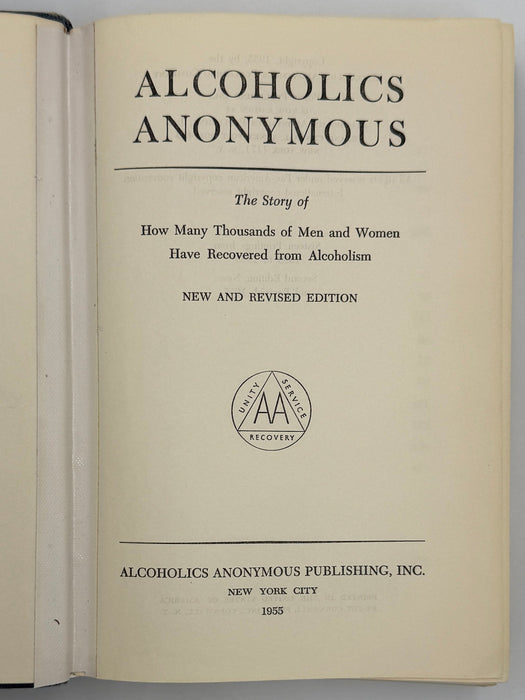 Alcoholics Anonymous Second Edition First Printing from 1955 - RDJ Recovery Collectibles