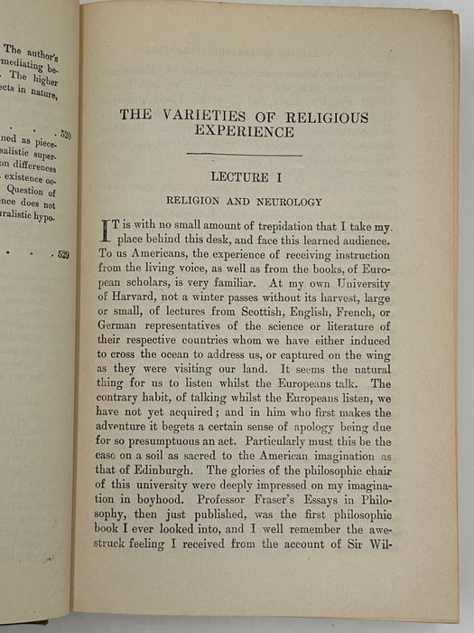 Varieties of Religious Experience by William James - from 1929 with the original dust jacket Recovery Collectibles