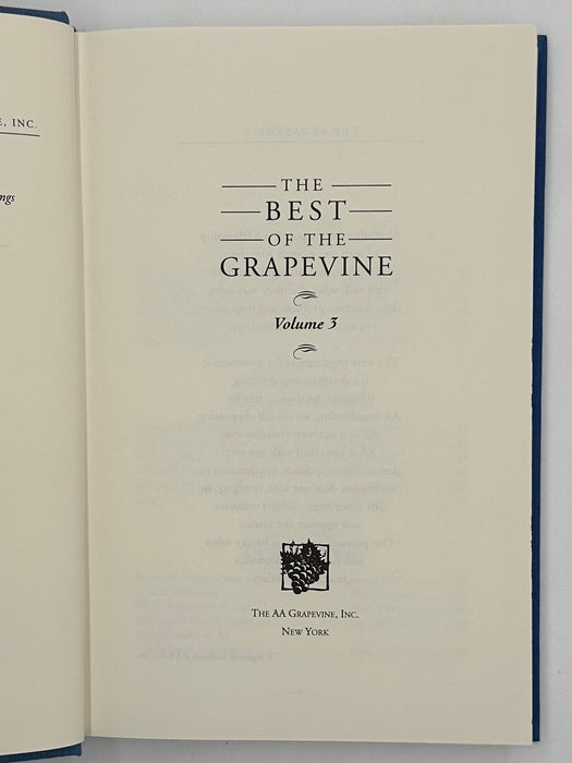 The Best of the Grapevine Volume 3 - First Printing from 1998 - ODJ