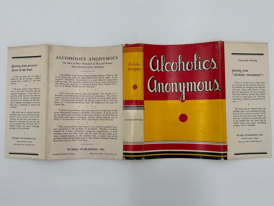 Alcoholics Anonymous First Edition 14th Printing from 1951 - ODJ