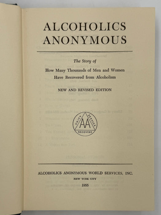 Alcoholics Anonymous Second Edition 6th Printing from 1963 - ODJ