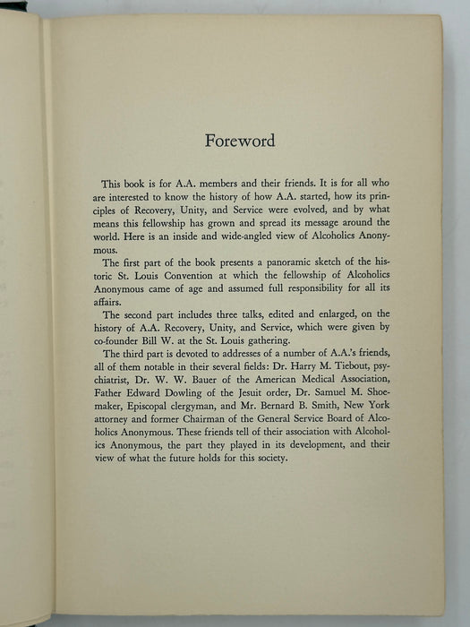 Alcoholics Anonymous Comes Of Age - First Printing from 1957