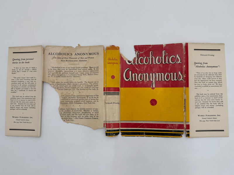 Alcoholics Anonymous First Edition 13th Printing from 1950 - ODJ
