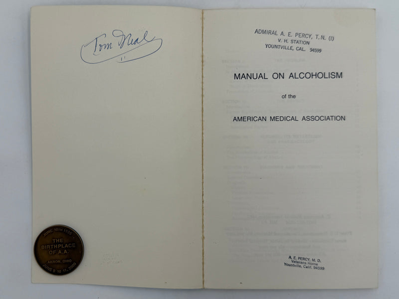 Manual on Alcoholism of the American Medical Association - 1967
