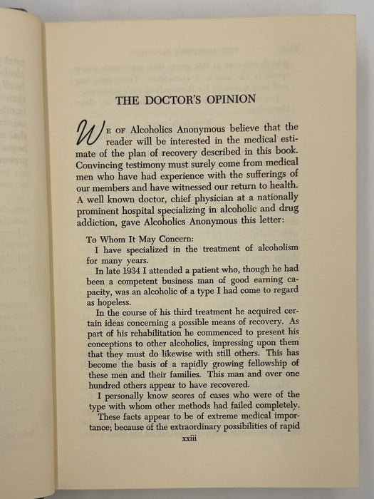 Alcoholics Anonymous Second Edition 3rd Printing with RDJ