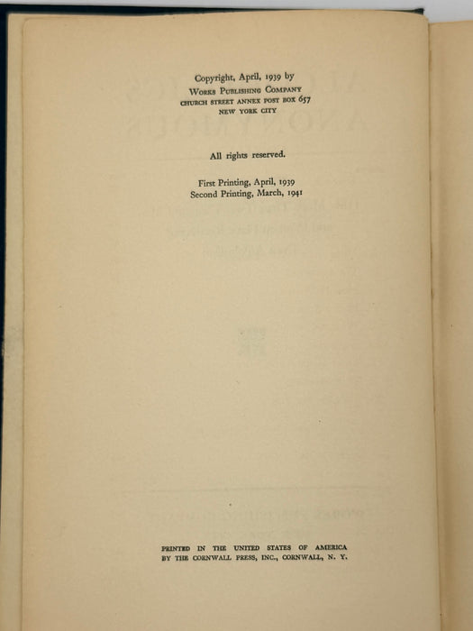 Alcoholics Anonymous Big Book First Edition 2nd Printing from 1941