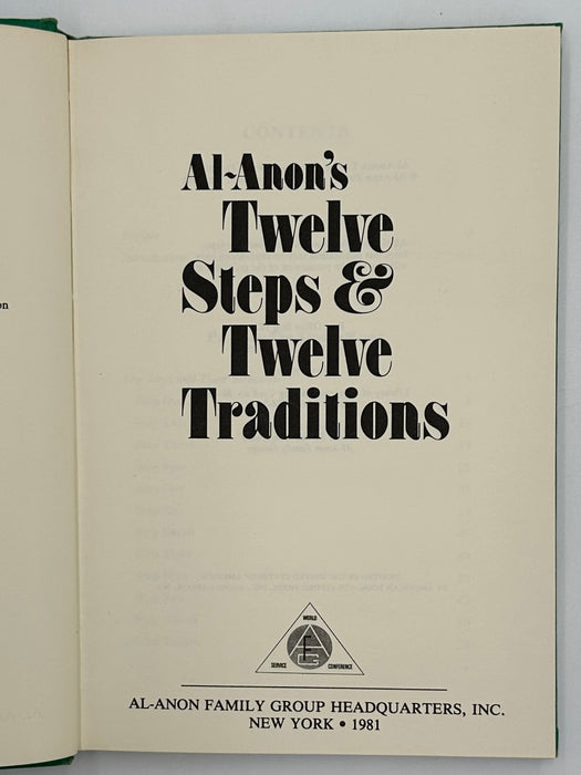 Al-Anon's Twelve Steps & Twelve Traditions - First Printing 1981 - ODJ