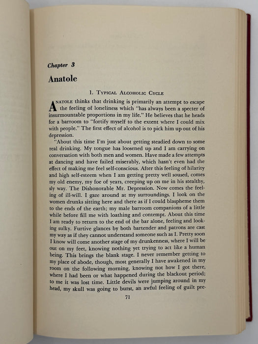 The Hangover: A CRITICAL STUDY IN THE PSYCHODYNAMICS OF ALCOHOLISM By BENJAMIN KARPMAN, M.D.