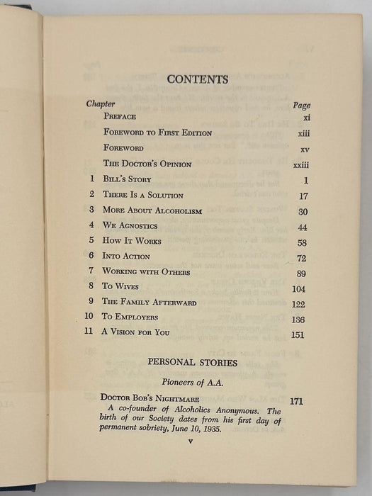 Alcoholics Anonymous Second Edition 7th Printing from 1965 - ODJ