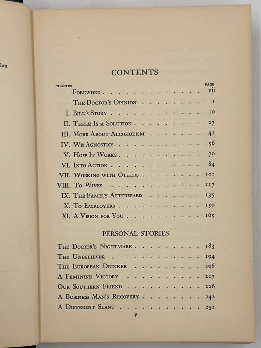 Alcoholics Anonymous First Edition 13th Printing from 1950 - ODJ