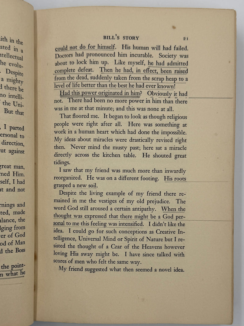 Alcoholics Anonymous First Edition 5th Printing from 1944 - RDJ