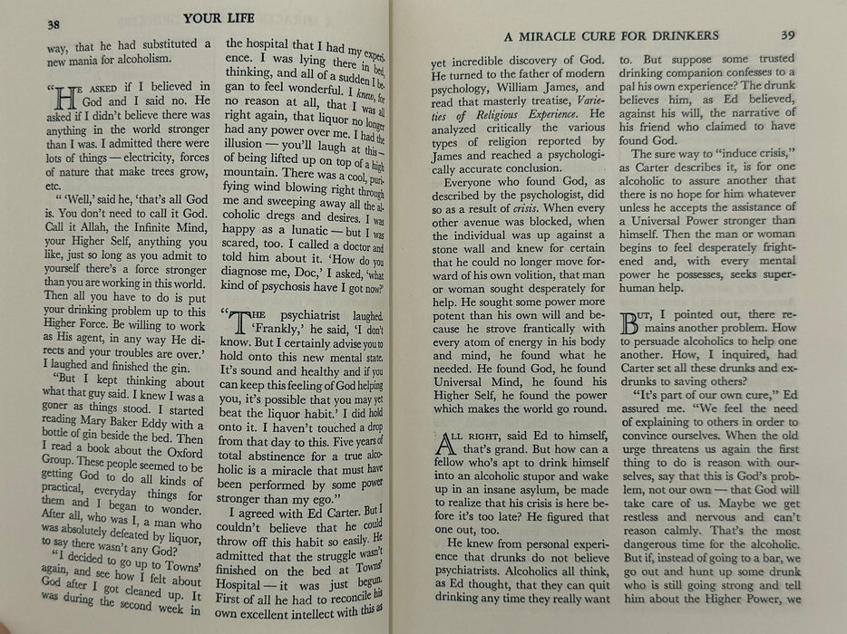 Your Life: The Popular Guide to Desirable Living — April 1940 Featuring “A Miracle Cure for Drinkers” by William Moulton Marston
