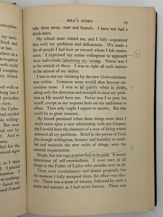 Alcoholics Anonymous First Edition 10th Printing from 1946 - ODJ