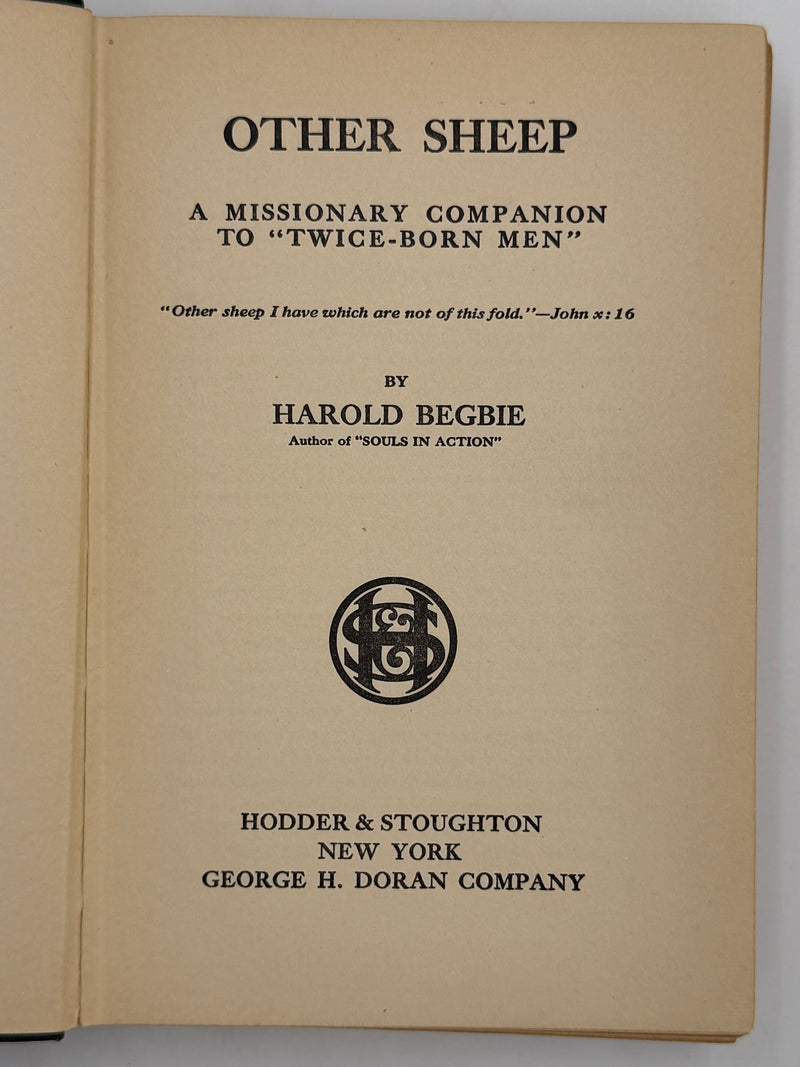 Other Sheep by Harold Begbie