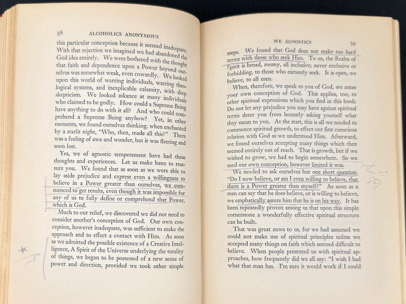 Alcoholics Anonymous Big Book — First Edition, First Printing — April 1939