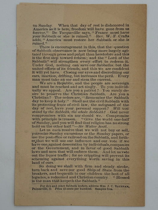 National Woman’s Christian Temperance Union - Leaflet No. 7