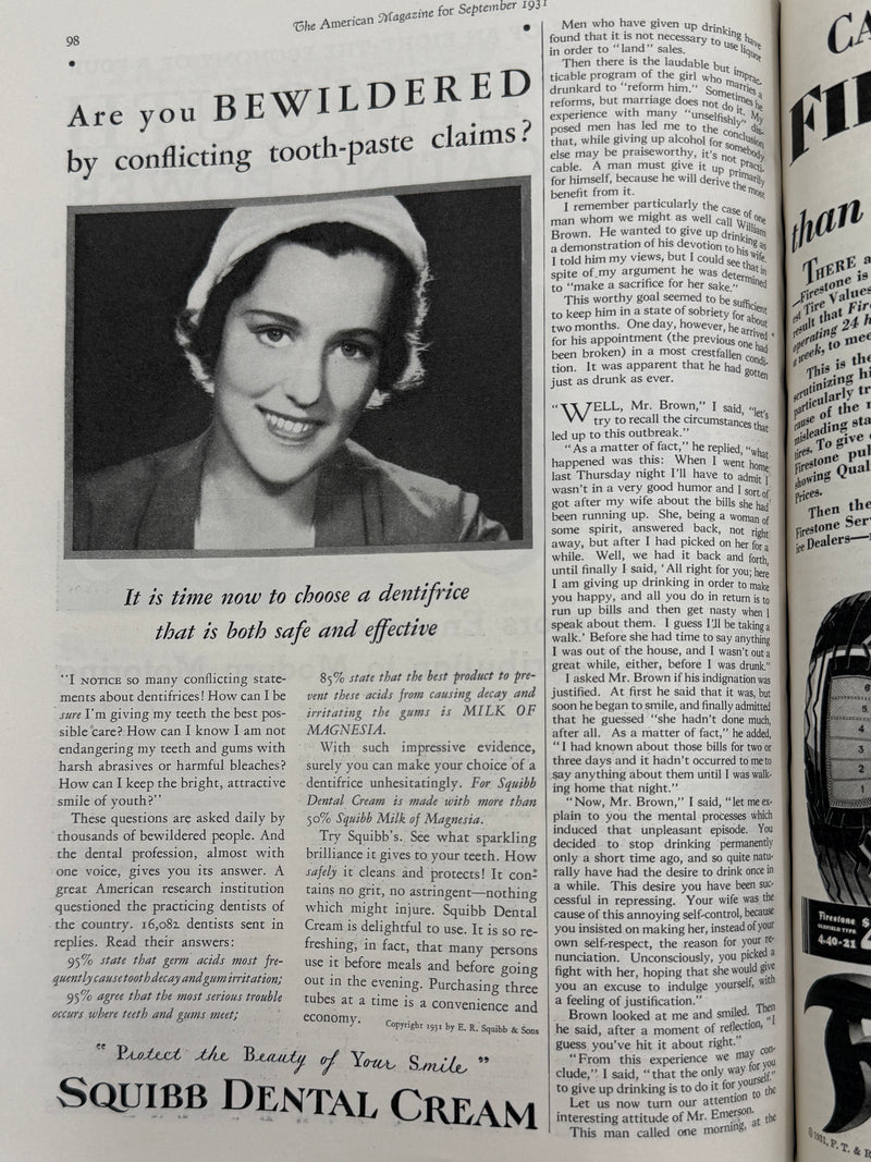 The American Magazine - Includes 'Why Men Drink' by Richard Peabody - September 1931