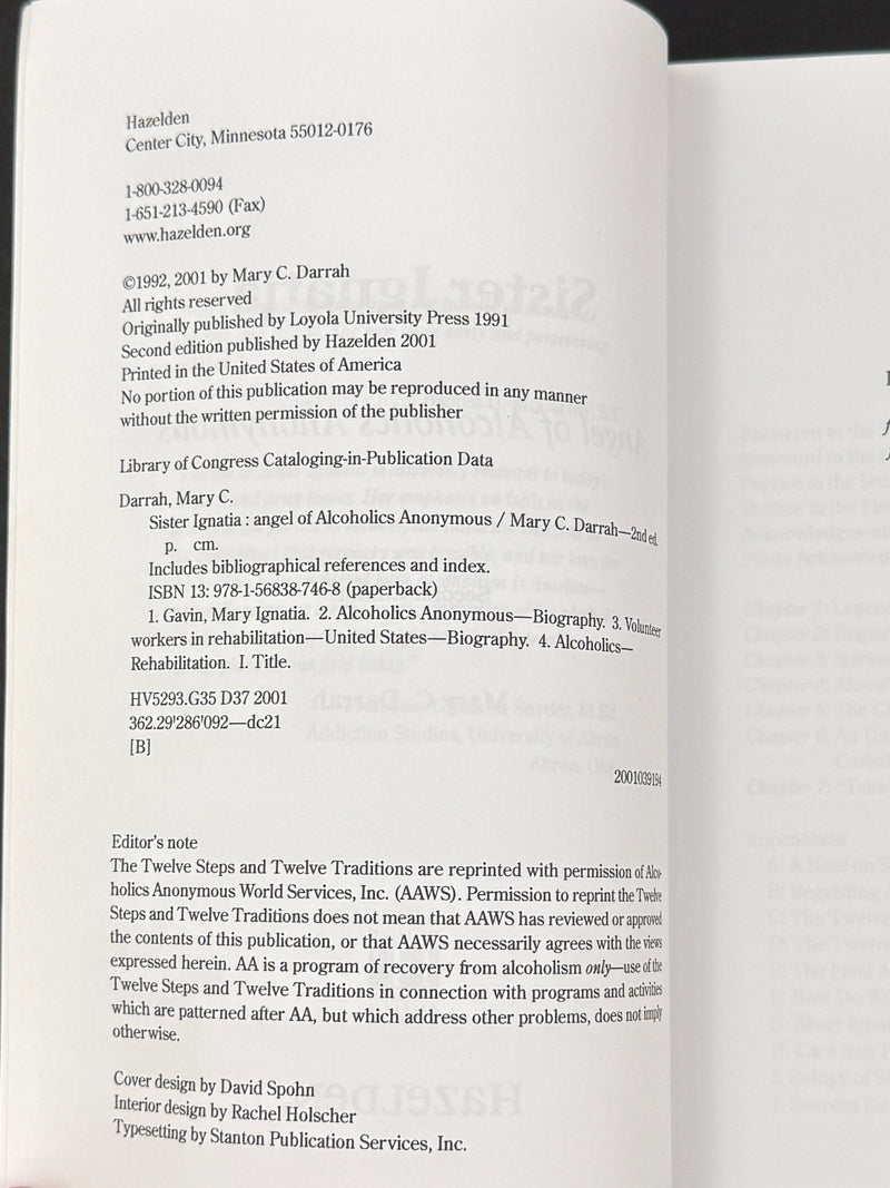 Sister Ignatia: Angel of Alcoholics Anonymous — Mary C. Darrah | Second Edition (2001)