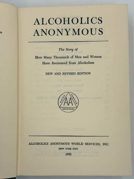 Alcoholics Anonymous Second Edition 8th Printing from 1966 - ODJ