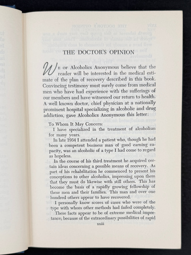 Alcoholics Anonymous — Second Edition, Fourth Printing (1960)