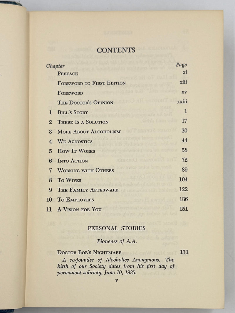 Alcoholics Anonymous Second Edition — Third Printing (1959) with RDJ