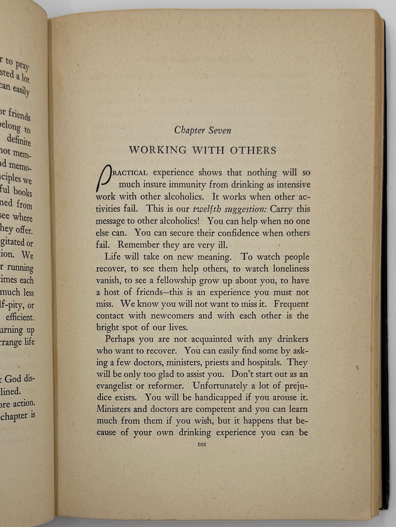Alcoholics Anonymous First Edition 6th Printing from 1944 with RDJ