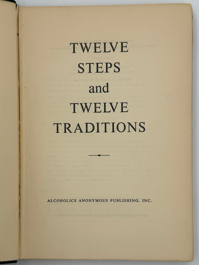 Alcoholics Anonymous Twelve Steps and Twelve Traditions - First Printing from 1953 - ODJ
