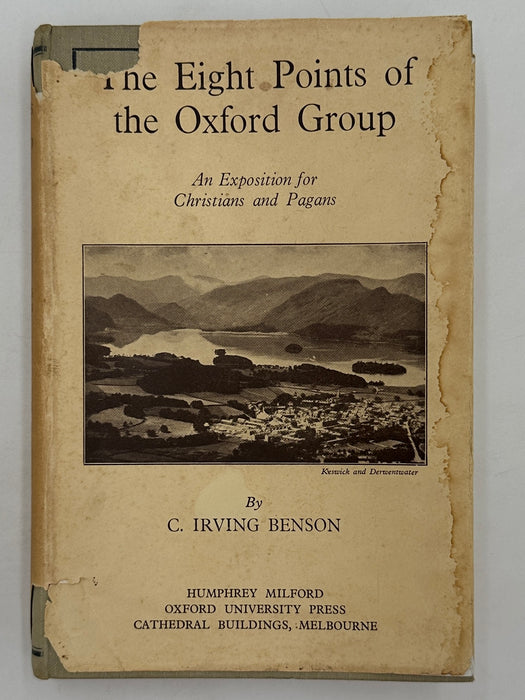 The Eight Points of the Oxford Group by C. Irving Benson - 7th Printing from 1938