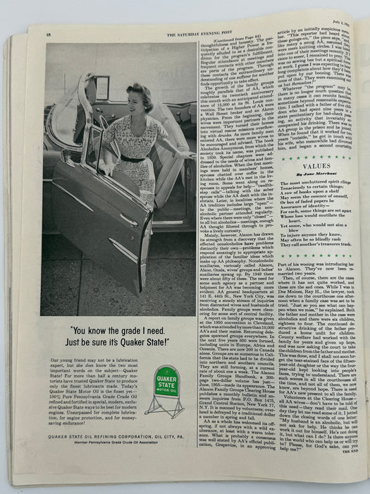 Saturday Evening Post from July 2, 1955 - Help for the Alcoholic’s Family