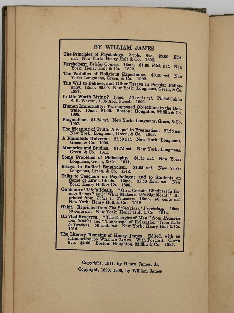 On Vital Reserves: The Energies of Men; The Gospel of Relaxation by William James