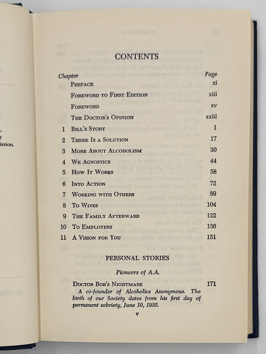 1976 Alcoholics Anonymous Big Book – Third Edition, First Printing – (ODJ)